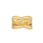 Elegant Intertwined Gold Ring