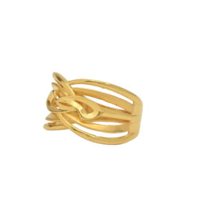Elegant Intertwined Gold Ring