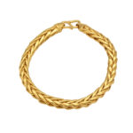 Bold Braided Gold Bracelet – Luxe Statement Piece