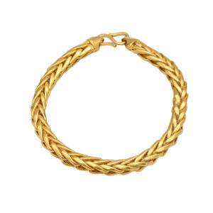 Bold Braided Gold Bracelet – Luxe Statement Piece