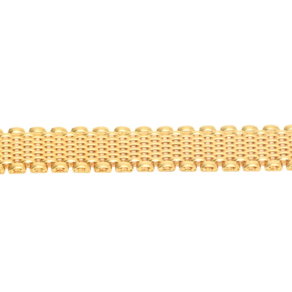 Textured Mesh Gold Bracelet – Elegant Shine