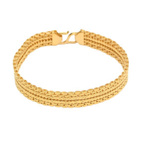 Classic Woven Gold Bracelet – Subtle Luxury