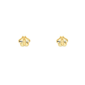 Delicate Gold Floral Stud Earrings