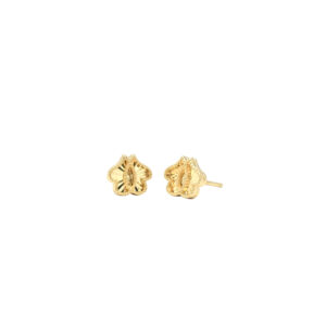 Delicate Gold Floral Stud Earrings