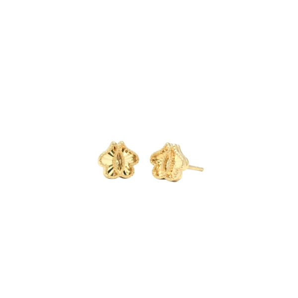 Delicate Gold Floral Stud Earrings