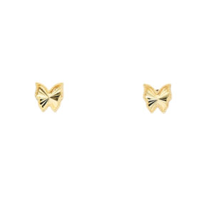 Chic Gold Butterfly Stud Earrings