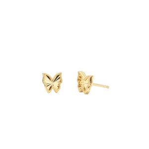 Chic Gold Butterfly Stud Earrings