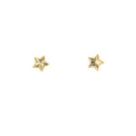 Radiant Gold Star Stud Earrings