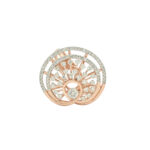 Rose Gold Radiant Halo Ring – Statement Sparkle Redefined