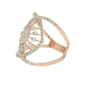 Marquise Sparkle Cage Ring – Bold Meets Elegant