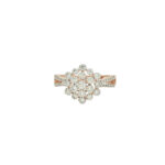 Floral Radiance Diamond Ring – Timeless Bloom in Gold