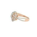 Floral Radiance Diamond Ring – Timeless Bloom in Gold
