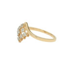 Elegant Diamond Wave Ring