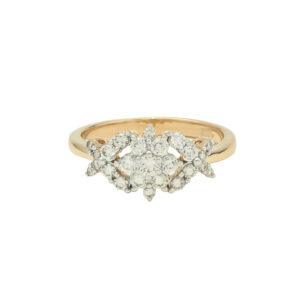 Vintage Floral Diamond Ring