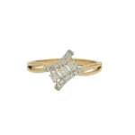 Geometric Glam Diamond Ring