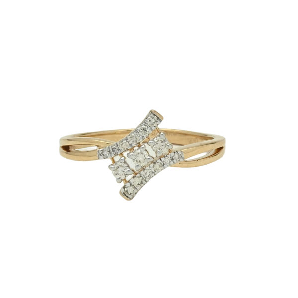 Geometric Glam Diamond Ring