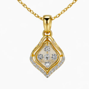 Delicate Diamond five centered Pendant