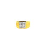 GENTS RING ZIRCON