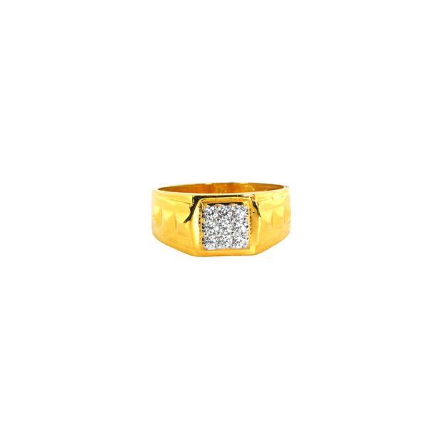 GENTS RING ZIRCON