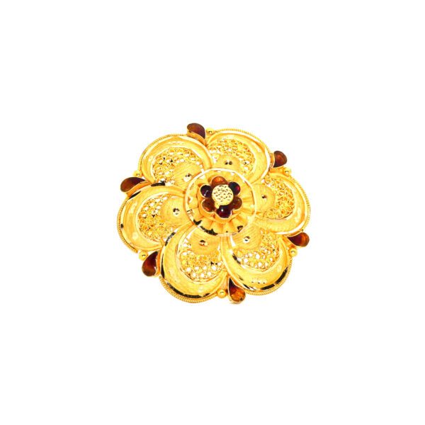COCTAIL ROUND YELLOW RING