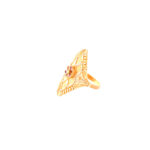 EVERGREEN LADIES RING WITH MEENA WORK