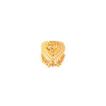 GOLD BALLS AND CRAWN STYLE RING