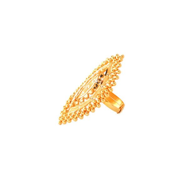 COCTAIL RING PLAIN YELLOW