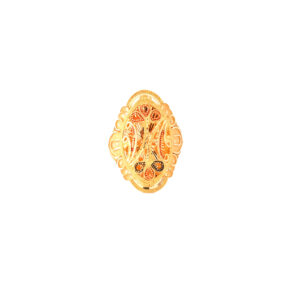PLAIN YELLOW MEENKARI RING