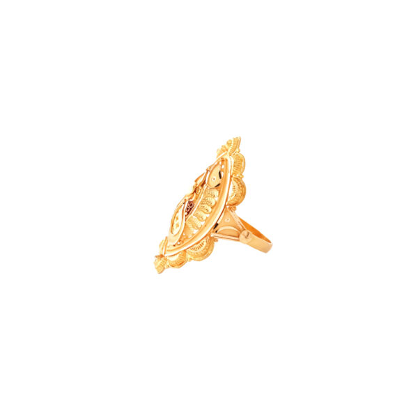 PLAIN YELLOW COCTAIL RING