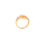 INTRICATE DIAMOND STUDDED 22KT YELLOW GOLD RING