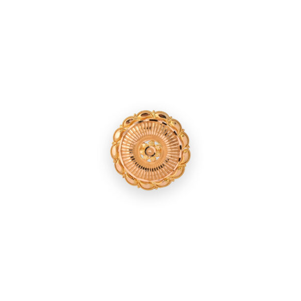 Delicate Flower-Inspired 22KT Gold Ring