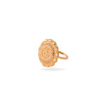 Delicate Flower-Inspired 22KT Gold Ring