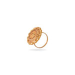 Delicate Flower-Inspired 22KT Gold Ring