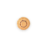 22KT Gold Mandala Floral Ring with Red Enamel
