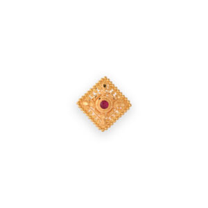 SQUARE SHAPED FILIGREE MOTIF RING