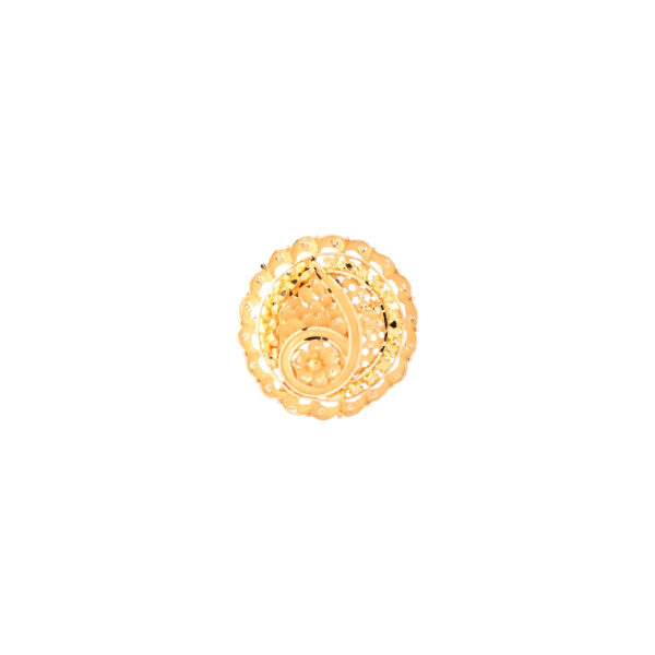 COCTAIL ROUND YELLOW RING
