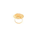 COCTAIL ROUND YELLOW RING