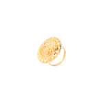 COCTAIL ROUND YELLOW RING