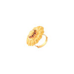FLOWER WITH MEENA WORK RING